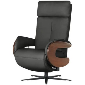 himolla Ledersessel 7818 - schwarz - Materialmix - 75 cm - 120 cm - cm 90,0 | Möbel Kraft