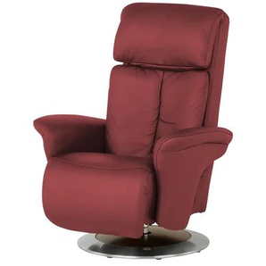 himolla Ledersessel Mit verschiedenen Massageprogrammen 7418 - rot - Materialmix - 81 cm - 111 cm - cm 95,0 | Möbel Kraft