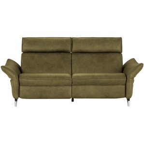 himolla Einzelsofa aus Echtleder 1926 ¦ grün ¦ Maße (cm): B: 194 H: 94 T: 95.0