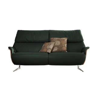 himolla Ledersofa   ¦ grün ¦ Maße (cm): B: 217 H: 106 T: 92.0