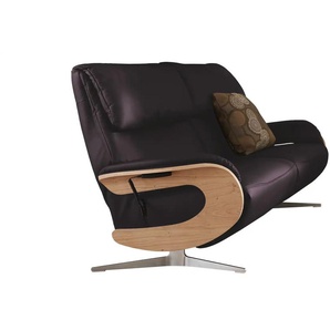 himolla Ledersofa - lila/violett - Materialmix - 187 cm - 106 cm - cm 92,0 | Möbel Kraft