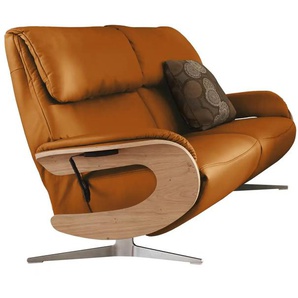 himolla Ledersofa   ¦ orange ¦ Maße (cm): B: 187 H: 106 T: 92.0