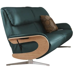 himolla Ledersofa - türkis/petrol - Materialmix - 187 cm - 106 cm - cm 92,0 | Möbel Kraft