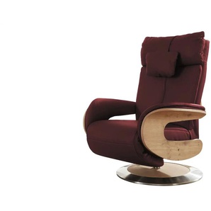 himolla Relaxsessel Leder Mit verschiedenen Funktionen Hilke - rot - Materialmix - 75 cm - 112 cm - cm 87,0 | Möbel Kraft