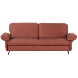 himolla Sofa 3-sitzig  1077 ¦ rot ¦ Maße (cm): B: 224 H: 87 T: 108.0