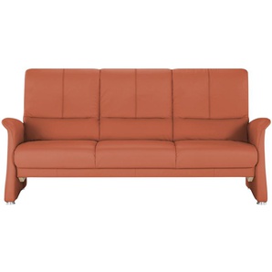 himolla Vorziehsofa aus Echtleder 6001 ¦ orange ¦ Maße (cm): B: 210 H: 102 T: 86.0