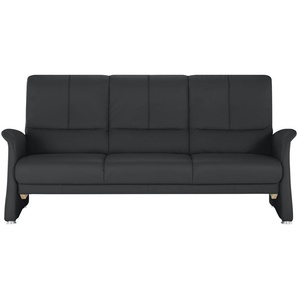 himolla Vorziehsofa aus Echtleder 6001 ¦ schwarz ¦ Maße (cm): B: 210 H: 102 T: 86.0