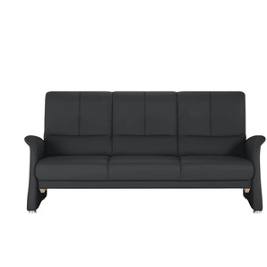himolla Vorziehsofa aus Echtleder 6001 - schwarz - Materialmix - 210 cm - 102 cm - cm 86,0 | Möbel Kraft