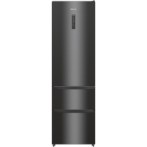 Hisense RM469N4AFD1 Kühl-Gefrierkombination, freistehend, NoFrost, 368 Liter, 229 L Kühlen, 113 L Gefrieren, XtremeFreeze, Smart Fresh, Metal Cooling, CrispZone, schwarz Inox 743761