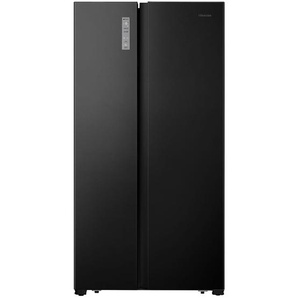 Hisense RS677N4AFC Side by Side K�hl-Gefrier-Kombination Schwarz Edelstahl