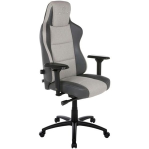 Hivar Gamingstuhl, Anthrazit, Grau, Metall, Textil, Drehkreuz, 79x142x77 cm, Stoffauswahl, Typenauswahl, Wippmechanik mit Härtegradeinstellung, Sitzfläche 360° drehbar, inklusive Armlehnen, Nackenkissen abnehmbar, ergonomische Rückenlehne, Kinder &
