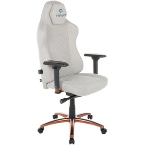 Hivar Gamingstuhl, Petrol, Hellgrau, Metall, Textil, Drehkreuz, 79x142x77 cm, Stoffauswahl, Typenauswahl, Wippmechanik mit Härtegradeinstellung, Sitzfläche 360° drehbar, inklusive Armlehnen, Nackenkissen abnehmbar, ergonomische Rückenlehne, Kinder &