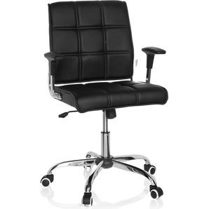 hjh OFFICE Home Office Bürostuhl ERNESTO Schreibtischstuhl mit Armlehnen Kunstleder Drehstuhl 719000