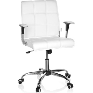 hjh OFFICE Home Office Bürostuhl ERNESTO Schreibtischstuhl mit Armlehnen Kunstleder Drehstuhl 719010