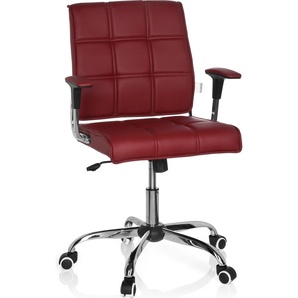 hjh OFFICE Home Office Bürostuhl ERNESTO Schreibtischstuhl mit Armlehnen Kunstleder Drehstuhl 719020