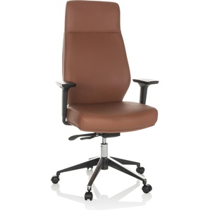 hjh OFFICE Profi Chefsessel VITORO ECO Ergonomischer Bürostuhl mit Armlehnen (höhenverstellbar) Kunstleder Drehstuhl für Büro, Zuhause 729454