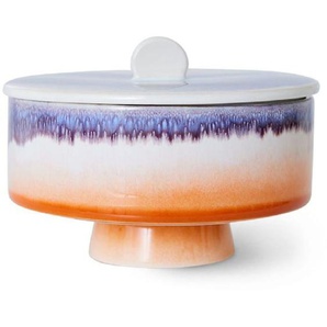 HK living 70s Ceramics Bonbondose - mauve - Ø 14 cm - Höhe 10 cm