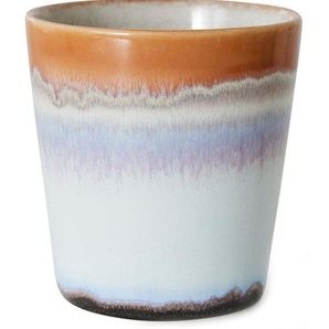 HK living 70s ceramics mug Kaffeebecher - ash - 180 ml - Ø 7,5 cm x H 8 cm