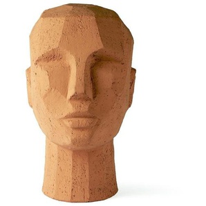 HK living abstract head Skulptur - terra - 18 x 15 x 25 cm