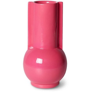 HK living ceramic Vase - hot pink - 10,5x10,5x20 cm
