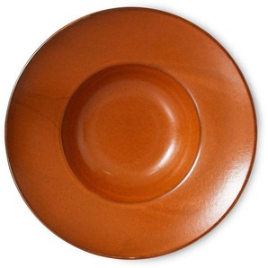 HK living Chef ceramics Pasta-Teller - burned orange - Ø 28 cm - Höhe 5,8 cm