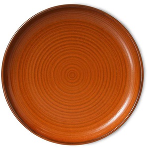 HK living Chef ceramics Speiseteller - burned orange - Ø 26 cm
