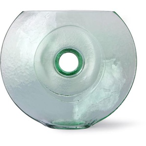 HK living Glass Circle Blumenvase - clear - 30x10x25 cm
