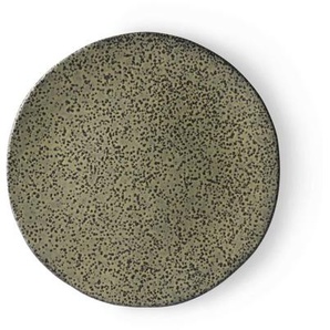 HK living Gradient Ceramics Beilagenteller 2er-Set - Green - 2 Stück à Ø 22,5 cm - Höhe 1,5 cm