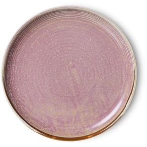 HK living home chef ceramics Beilagenteller 4er-Set - rustic pink - 4er-Set: Ø 20 cm