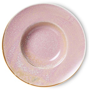 HK living home chef ceramics Pastateller 4er-Set - rustic pink - 4er-Set: 280 ml - Ø 28 cm