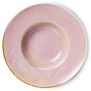 HK living home chef ceramics Pastateller - rustic pink - 1-Stück: 280 ml - Ø 28 cm