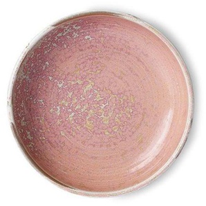 HK living home chef ceramics tiefer Teller - Rustic pink - ø 19,3 cm - Höhe 4,3 cm
