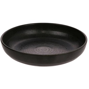 HK living Kyoto ceramics Teller - black - 21,5 x 21,5 x 4,8 cm