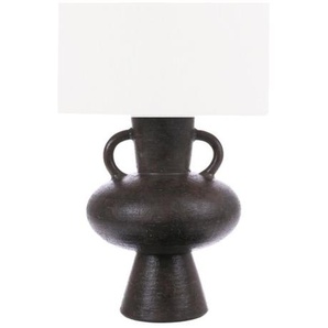 HK living Lampensockel Stoneware aus Steingut ohne Schirm - Rough Grey - 24 x 24 x 38 cm
