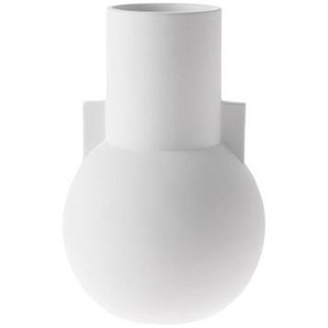 HK living matt white Vase Blumenvase - S - White - Ø 17,5 cm - Höhe 26 cm
