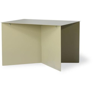 HK living metal rectangular Beistelltisch - oliv - 60x45x35 cm