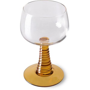 HK living Swirl Weinglas high - ochre - 1 Stück - 275 ml