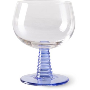 HK living Swirl Weinglas low - 8er-Set - blue - 8er-Set à 350 ml