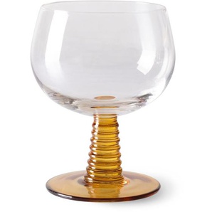 HK living Swirl Weinglas low - 8er-Set - ochre - 8er-Set à 350 ml