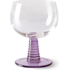 HK living Swirl Weinglas low - 8er-Set - purple - 8er-Set à 350 ml