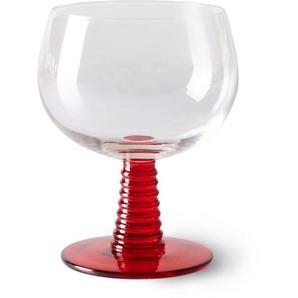 HK living Swirl Weinglas low - red - 1 Stück - 350 ml