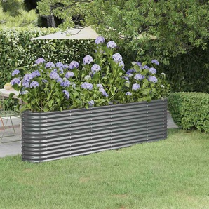 Hochbeet Verzinkter Stahl 260x40x68 cm Anthrazit