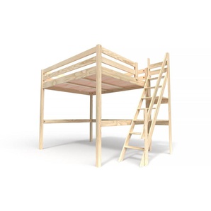 Hochbett 160x200 Sylvia mit Müllertreppe