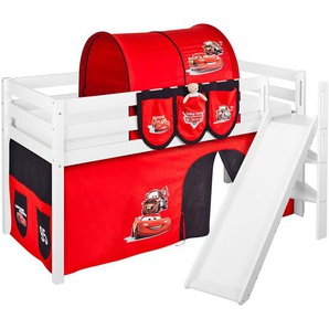 Hochbett Disney Cars II 90 x 200cm Weiß