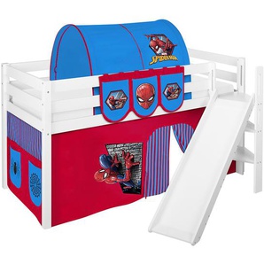 Hochbett Spiderman II 90 x 200cm Weiß