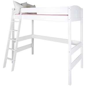 Hochbett Nele Kiefer massiv 90 x 200cm Weiß