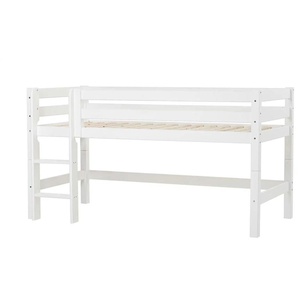 Hoppekids Hochbett  ECO Luxury ¦ weiß ¦ Maße (cm): B: 104 H: 114