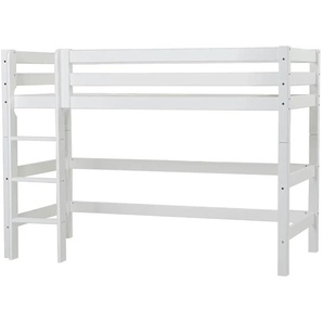 Hoppekids Hochbett  ECO Luxury ¦ weiß ¦ Maße (cm): B: 104 H: 150