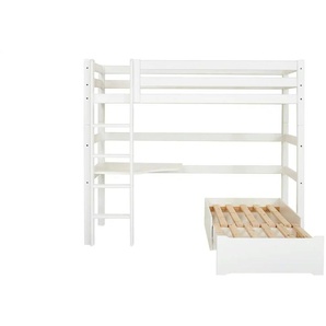 Hoppekids Hochbett  ECO Luxury ¦ weiß ¦ Maße (cm): B: 104 H: 177