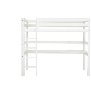 Hoppekids Hochbett  ECO Luxury ¦ weiß ¦ Maße (cm): B: 104 H: 177